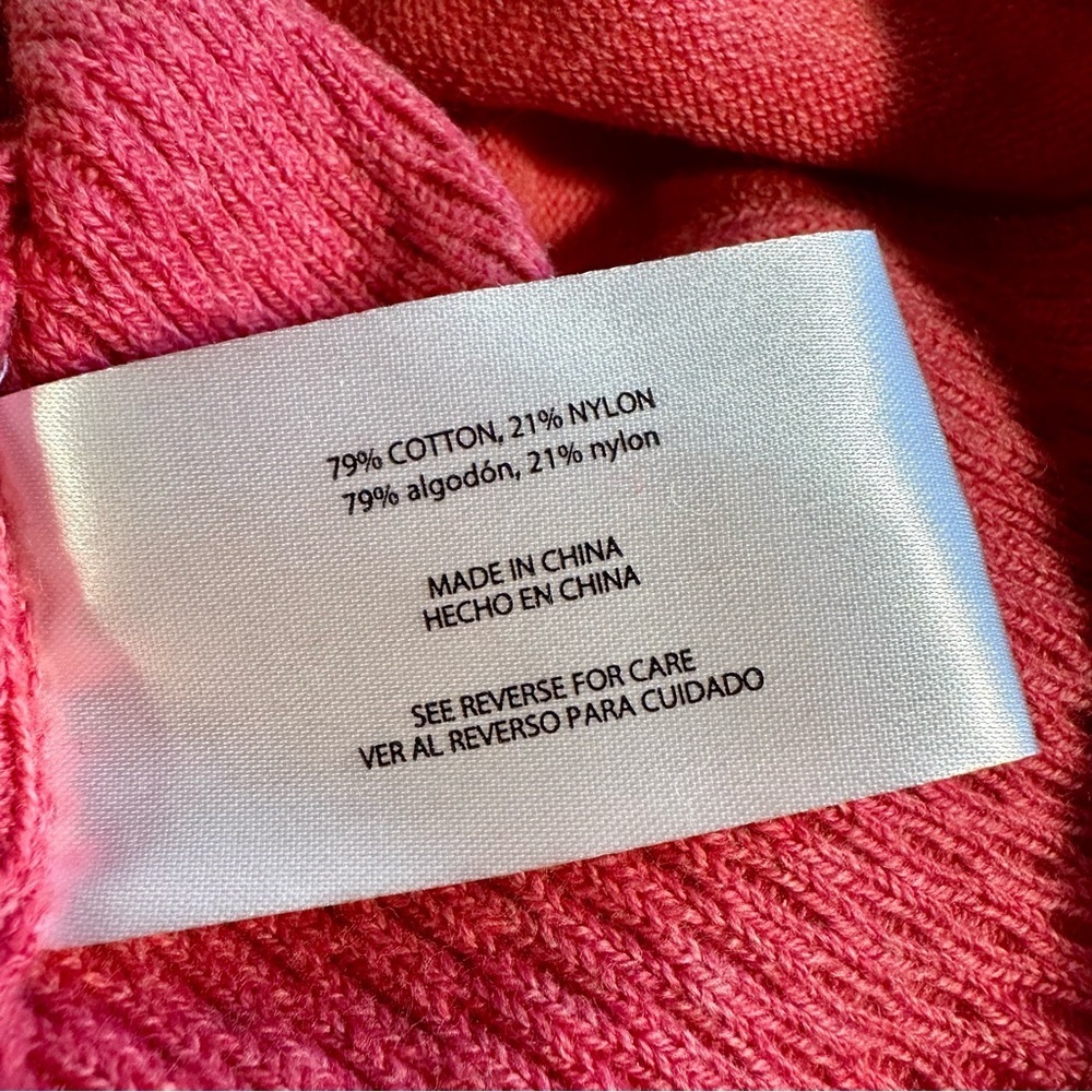 NWT Eddie Bauer ‘1/2 Zip Pullover’ in “Punch Pink / Castle Rock” Size Medium - Picture 12 of 15